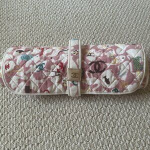 Authentic Chanel Terry Cloth Animal Print Diaper Changing Mat